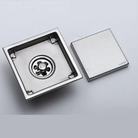 Promotion : Drain de sol carré en SUS304 pour salle de bain et douche, direct usine