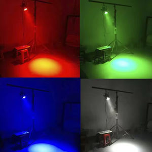 Luminaria LED Par 7x18W de Aluminio Delgado RGBWA+UV DMX512 IP33 para Escenarios y Hogares Inteligentes, Ideal para Entretenimiento Profesional en el Hogar - Product Image 6