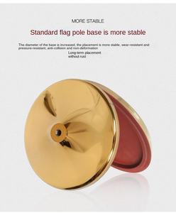 Support de drapeau d'intérieur, base télescopique en acier inoxydable, sol, mât de drapeau d'intérieur, Table d'atterrissage, drapeau de bureau de conférence - Product Image 2