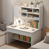 Escritorio de Madera Jiele JX-A09S, Librería Simple Integrada para el Hogar, Escritorio de Estudio para Estudiantes de Gran Capacidad, Escritorio para Computadora de Escritorio