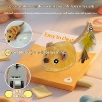 Souris en peluche télécommandée interactive pour chat – Jouet de simulation