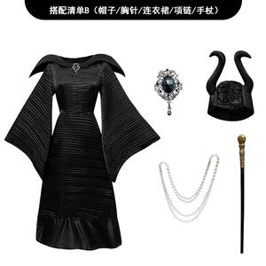 ชุดคอสเพลย์ตัวละครแม่มดหญิงสีดำในธีมคาถาหลับใหลวันฮาโลวีนของ HP สำหรับการแสดงบนเวที - Product Image 3