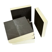 15/20/25/30/40/50/60/70/75/80mm fibre de verre tissu PIR panneau isolant en mousse 50mm toit noyau rigide PU panneau isolant mural en mousse