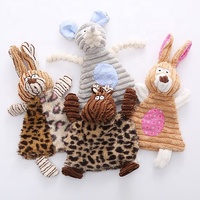 Jouets pour chiens en peluche douce et écologique, personnalisés, mignons, accessoires pour animaux de compagnie, jouets à mâcher qui couinent, durables, interactifs, jouets pour chiens d'intérieur