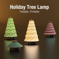 Nouveaux produits innovants Lampe de table pliante en papier Ensemble de cadeaux promotionnels d'entreprise de veilleuse rotative rechargeable à led de poche