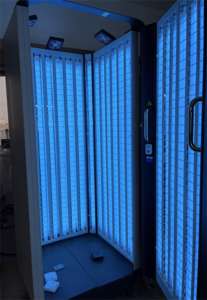 Cabina de Fototerapia UVB de <span class=keywords><strong>Cuerpo</strong></span> Completo con Kernel de 311 nm, Solución para Tratamientos de Psoriasis, Eccema o Vitíligo <span class=keywords><strong>en</strong></span> la Superficie del <span class=keywords><strong>Cuerpo</strong></span> - Product Image 2