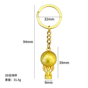 2024 <span class=keywords><strong>Mini</strong></span> trofeo nuevo llavero de Metal decorativo joyería de fútbol <span class=keywords><strong>Champions</strong></span> League trofeo llavero - Product Image 6