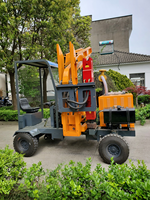 Pile Driver Crawler Pilling Machine pour la sécurité de la construction routière Installation de poteaux routiers