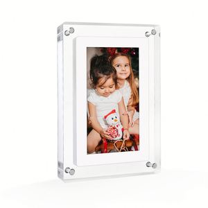 Marco <span class=keywords><strong>Digital</strong></span> de Fotos con Pantalla IPS de 7 Pulgadas, 4GB, Batería Recargable, <span class=keywords><strong>Álbum</strong></span> <span class=keywords><strong>Digital</strong></span>, Video, Imagen, NFT, Acrílico, LCD - Product Image 1