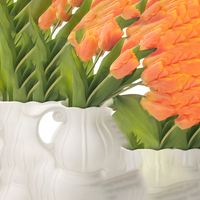 Fleurs artificielles, mini bouquet de tulipes courtes, fleurs artificielles pour la fête des mères, Pâques, la Saint-Valentin, décoration intérieure