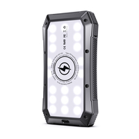 Banco de Energía Solar de Marca Privada de 20000 mAh, Cargador Rápido de 18 W, Luz de Advertencia LED Inalámbrica de 10 W para Camping, OEM ODM