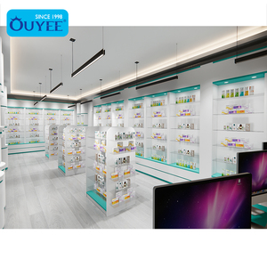 Estante de vidrio de exhibición de pared médica, mueble de <span class=keywords><strong>farmacia</strong></span> moderno, armario de medicina, soporte de madera para <span class=keywords><strong>farmacia</strong></span> <span class=keywords><strong>en</strong></span> <span class=keywords><strong>venta</strong></span> - Product Image 6