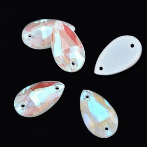 OLeeya - Cristales de Estrás de Primera Calidad para Coser, Color Neón AB en Forma de Lágrima, 10*18, Cristales de Vidrio para Coser, para Disfraces de Baile, Bikinis - Product Image 4