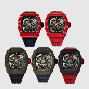 2026 Hot Selling RM35-02 Men's Automatic Skeleton Watch Carbon Fiber Tonneau Luxury Sport Wristwatch OEM - Product Image 1