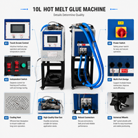 Machine à colle thermofusible automatique personnalisable de 10 L, machine à adhésif pour boîtes en papier