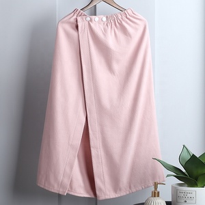 Khăn Quấn SPA Cotton Cho Nữ Khăn Tắm Hình Tháp Che Màu Trơn Khăn Quấn Spa Có Khóa - Product Image 4