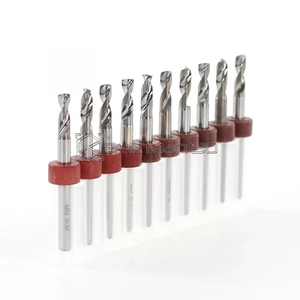 Diametro stabilito 3.1mm del gambo della punta di trapano del pwb del carburo di 10 pz/<span class=keywords><strong>set</strong></span> 5.0mm-3.175mm per la macchina per incidere del <span class=keywords><strong>Computer</strong></span> di CNC - Product Image 3