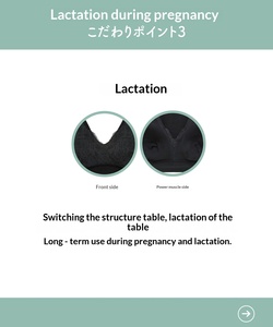 Wacole Umstands-Nacht-BH-Kleid – Halbtop, elegant, vorgefertigt/nach der Geburt, bügelfrei, reduziert seitliches Auslaufen, zum Schlafen, einfarbig, hergestellt in China - Product Image 6