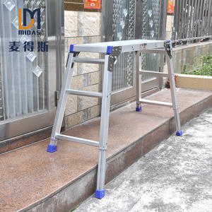 다목적 알루미늄 T6061 헤비 듀티 작업 플랫폼 휴대용 플랫폼 내구성 엔지니어링 사다리 - Product Image 4