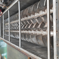 Secador de paletas huecas de acero inoxidable KJG controlado por PLC para el secado de lodos y pastas: Solución de secado industrial eficiente