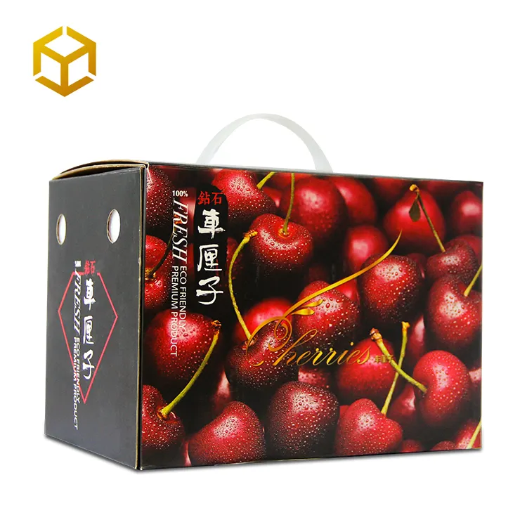 Коробки для подарков на заказ, персонализированные логотипы, фруктовые упаковки, вишни, коробки для доставки