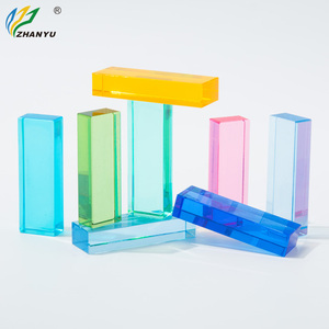 Rõ ràng màu sắc lớn khối Acrylic khối xây dựng đồ chơi cho trẻ em phong cách thiết kế đương đại cho những dịp sinh nhật - Product Image 4