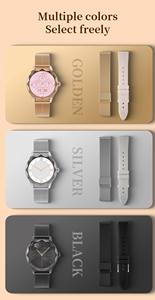 ساعة نسائية عصرية من الماس Od8 ، شاشة عرض ذكية ، جهاز تحديد ضغط الأكسجين في الدم ، جهاز تعقب صحي بضغط الأكسجين في الدم - Product Image 5