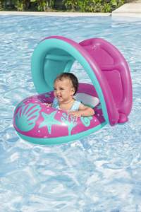 Flotador Inflable para Bebés Bestway 34091E H2OGO Splash Star con Sombrilla, 29 x 29 x 23 Pulgadas - Product Image 3