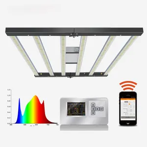 Professional Supplier Dimmable Full Spectrum Lm301b Lm301h 6 Bar 600w Foldable Indoor Plant Led Grow Light