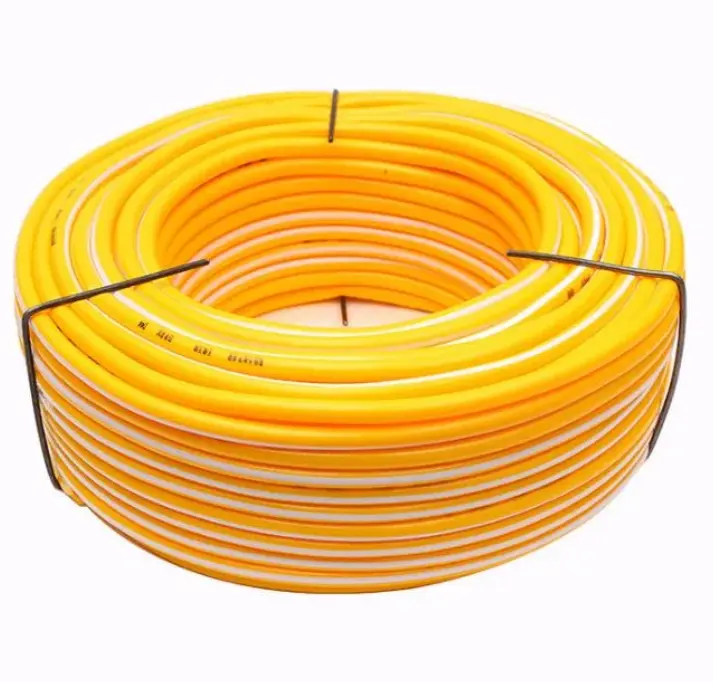 hot sale 5 layer yellow fibre reinforced plastic high pressure pvc agriculture sprayer hose pipe