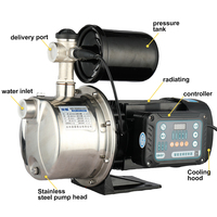 Bomba de Agua Doméstica Silenciosa Automática de Alta Presión con Autocebado de Acero Inoxidable JET