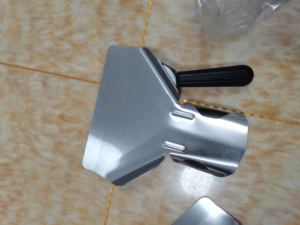 <span class=keywords><strong>Pelle</strong></span> à frites en acier inoxydable 201 304 avec poignée droite ou double poignée <span class=keywords><strong>pour</strong></span> la cuisine de Restaurant - Product Image 4