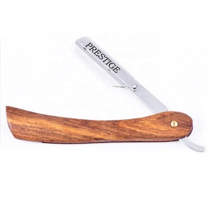 Lametta Barba Uomo Rasoio Dritto Da Barbiere (shavette) Per Uomo - Lama In Acciaio Inox, Manico Nero In Plastica, 13.5 Cm Rasoio Per Rifiniture