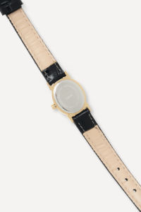 Montre Classique GBHW Aro Or Noir 's Quartz avec Boîtier en Acier Inoxydable Bracelet en Cuir Style Élégant - Product Image 4