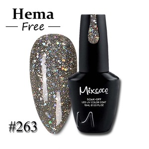 Mixcoco Échantillons gratuits Étoiles brillantes personnalisées Vernis à ongles en gel longue durée Gel UV inodore à tremper Vegan LED Vernis à ongles en gel UV - Product Image 3