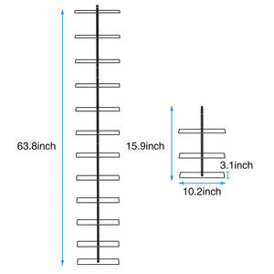 ตะขอแขวนติดผนังสำหรับวางขวดไวน์,ตะขอโลหะ2ขวดแบบแขวนใต้ตู้ - Product Image 2