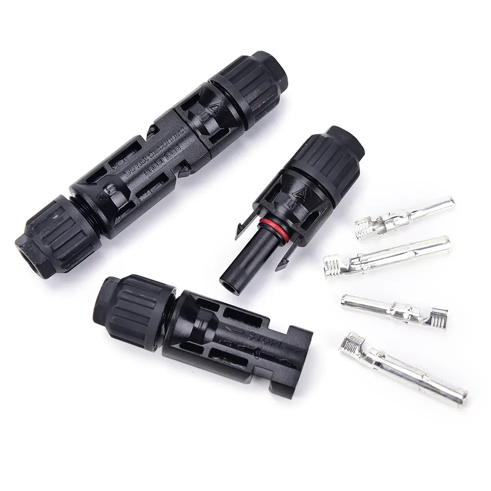 MC 4 Connectors 30A 1000V DC solar panel cable PV connector for solar PV Energy System