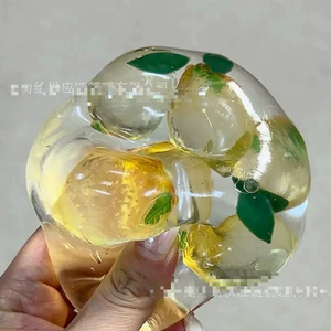 Nouvelles Boules de Gelée de Fruits Vaseline Tomate Pêche Citron Myrtille Pomme, Jouet Anti-Stress Façonné à la Main et Moelleux - Product Image 3