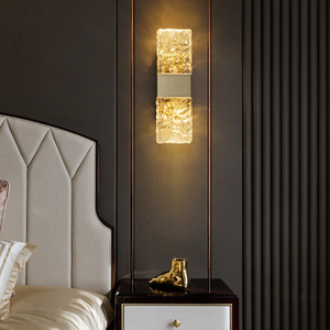 Apliques de Pared de Cristal LED Dorados con Lámparas de Pared de Cristal de Burbujas Modernas, Apliques de Cristal para Tocador - Product Image 5