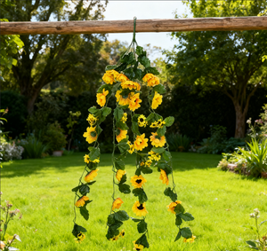 زهور اصطناعية واقعية على شكل إكليل - ديكور منزلي بلاستيكي بلمسة طبيعية للمطاعم والرفوف وديكور الحفلات - Product Image 2