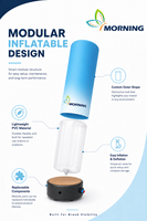 Arche gonflable géante publicitaire en PVC 2027, fournisseur de confiance, taille personnalisée, avec LED, vente en gros pour événements de course et de fin de parcours