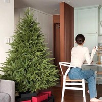 Büyük Plastik Hibrit Otomatik Ağaç Ev Tipi Yapay Noel Şifreli Sahne Dekorasyonu Instagram Tarzı Kendin Yap Süsleri 2026