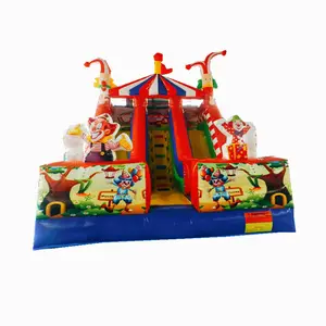 Beste Kwaliteit Kids Outdoor Game Commerciële Opblaasbare Glijbaan Kasteel Uitsmijter Trampoline Springen Slides