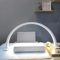Lampe UV pour ongles en forme de U, LED demi-lune avec protection oculaire et diamants, pour salons de manucure et grands espaces