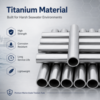 Tube en titane de qualité marine résistant à la corrosion et à l'eau de mer pour plateformes pétrolières offshore et systèmes de dessalement