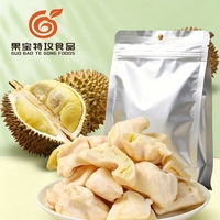FD Zoete Gefreeze-droogde Durian met Witte Chocolade Coating Knapperige Durian Brokjes Bulk Snack Zonder Toegevoegde Conserveermiddelen
