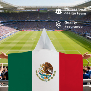 Capa con Capucha de la Bandera de México 3x5 pies, Poliéster 100D, para Fanáticos del Fútbol El Tri, Cinco de Mayo, <span class=keywords><strong>Viva</strong></span> México, Souvenir - Product Image 5