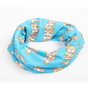 Custom printed Magic Elastic Hair bands Stretch neck tube seamless face scarf