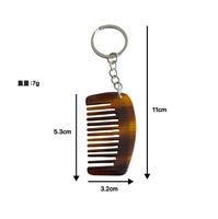 Nouveau Mini Peigne en Silicone Acétique Anime, Accessoire Pendentif Porte-clés, Peigne Compact Anti-Emmêlement Haute Qualité