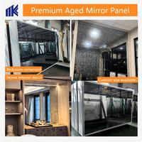 Vente en gros de grandes plaques de verre miroir antiques, style vintage français, décoration en verre miroir antique pour cuisine/salle de bain/hôtel